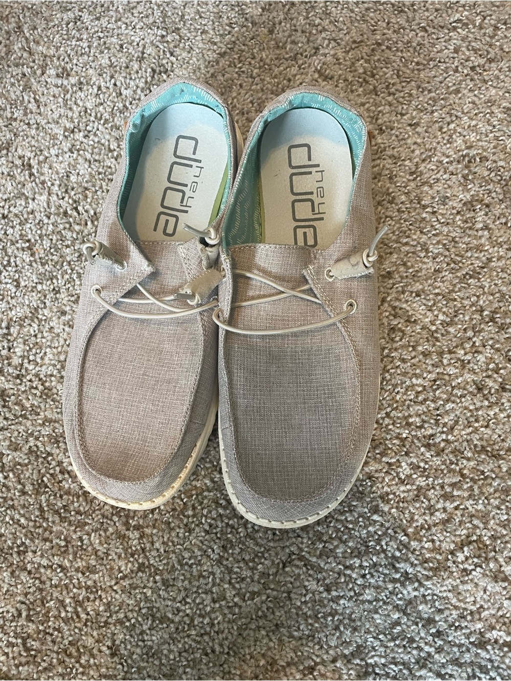 Hey Dude Slip-On Canvas Shoes in Taupe